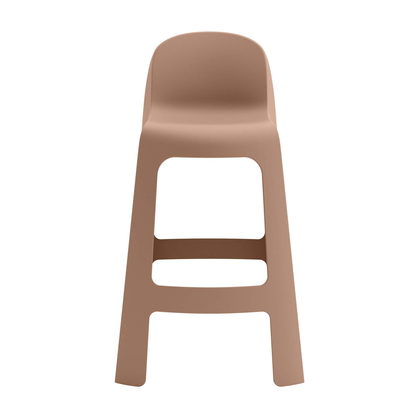 Riverbank | Contemporary Coastal Brown Green Plastic Outdoor Bar Stools | Brown