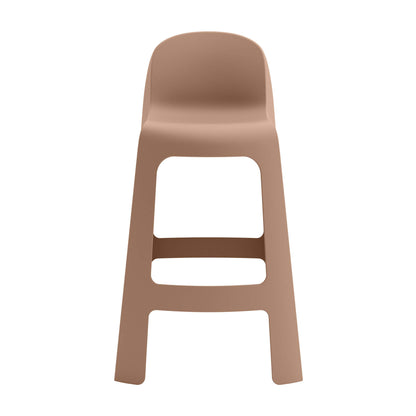 Riverbank | Contemporary Coastal Brown Green Plastic Outdoor Bar Stools | Brown