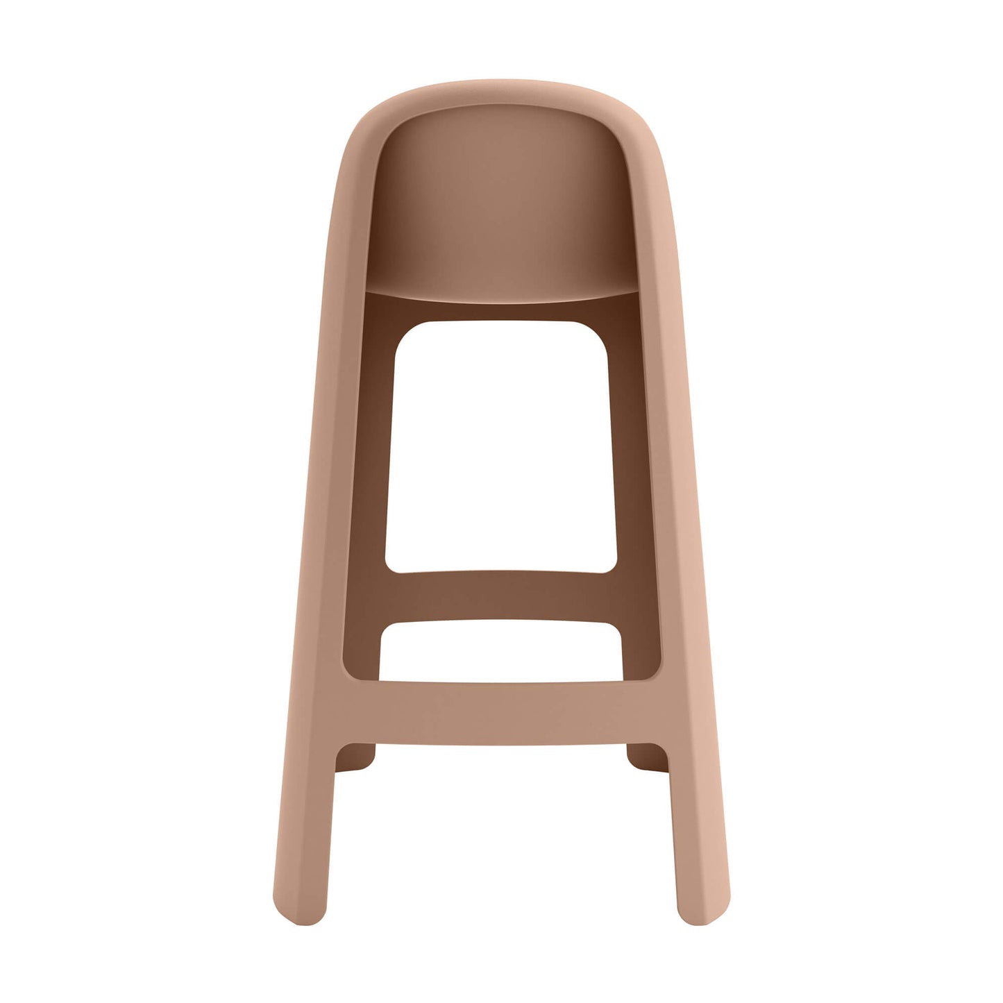 Riverbank | Contemporary Coastal Brown Green Plastic Outdoor Bar Stools | Brown