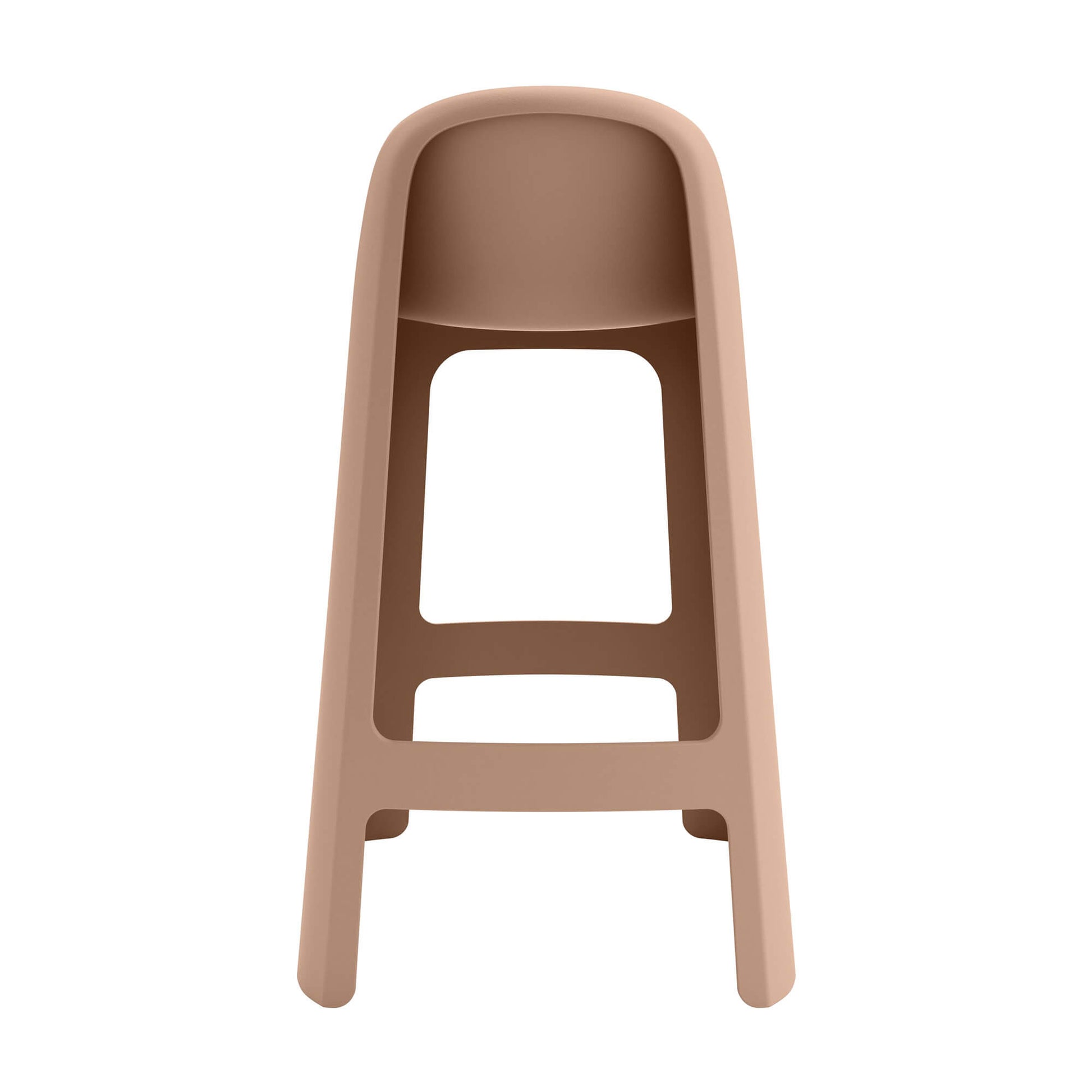 Riverbank | Contemporary Coastal Brown Green Plastic Outdoor Bar Stools | Brown