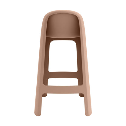 Riverbank | Contemporary Coastal Brown Green Plastic Outdoor Bar Stools | Brown