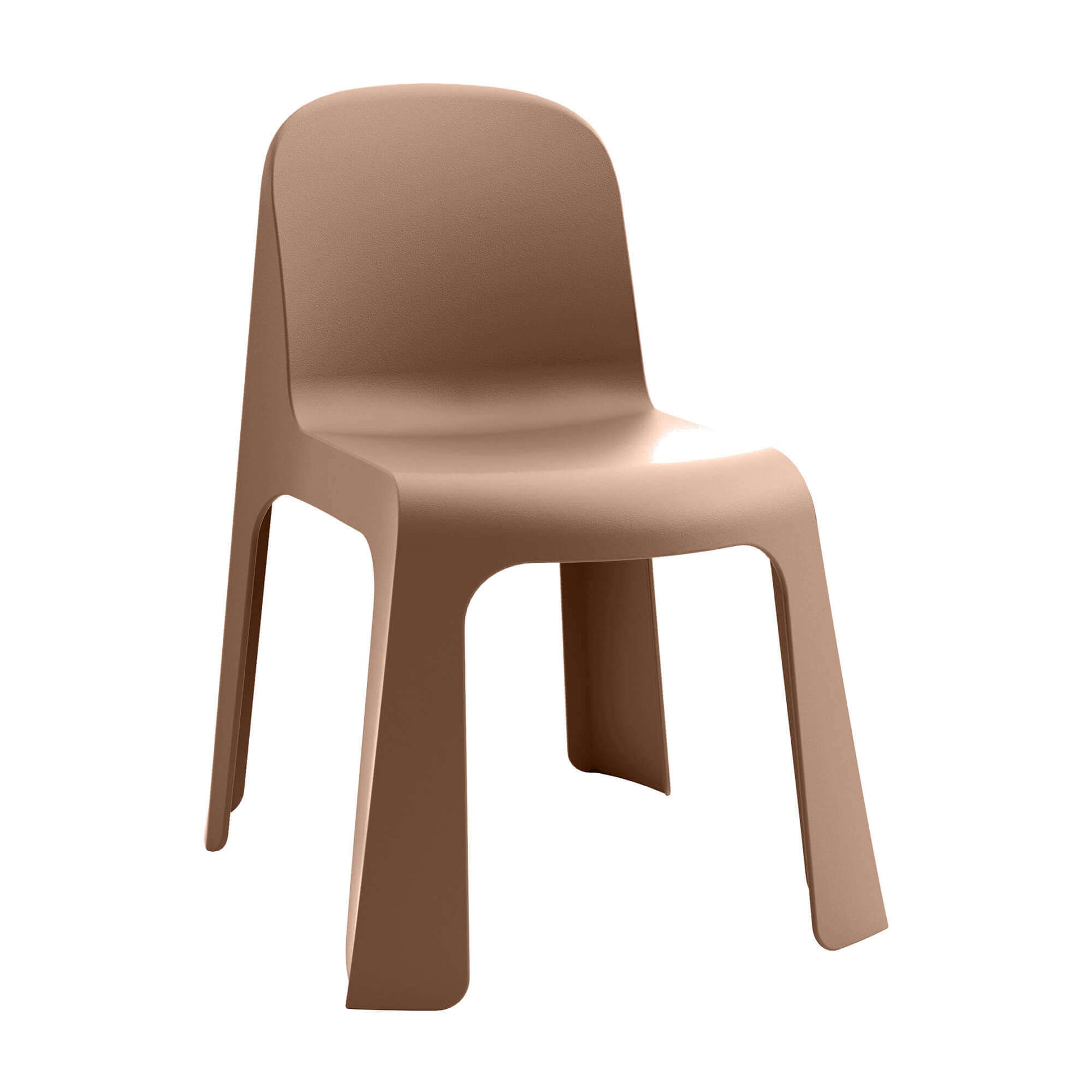 Riverbank | Contemporary Coastal Brown Green Plastic Outdoor Dining Chairs | Brown