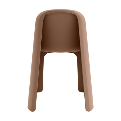 Riverbank | Contemporary Coastal Brown Green Plastic Outdoor Dining Chairs | Brown