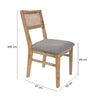 Riverbank | Coastal Fabric Wooden Dining Chairs | Set Of 2