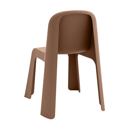 Riverbank | Contemporary Coastal Brown Green Plastic Outdoor Dining Chairs | Brown