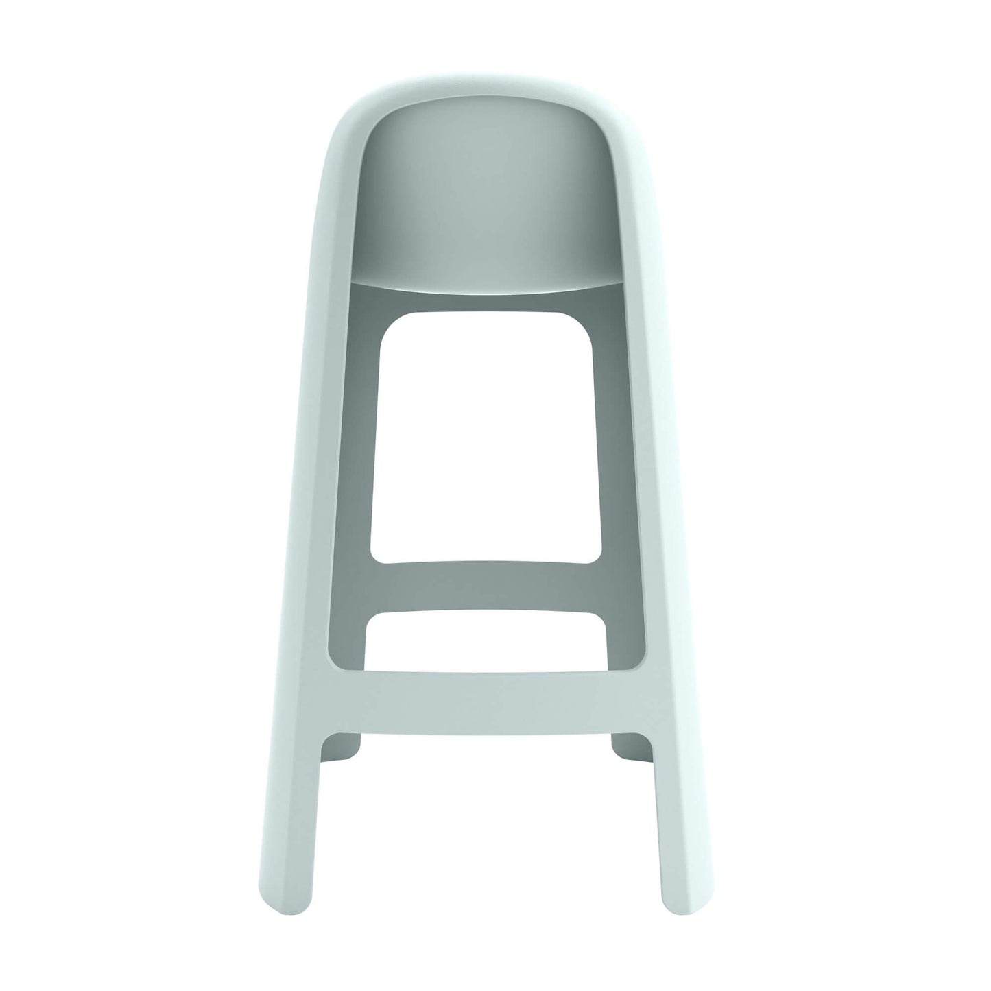 Riverbank | Contemporary Coastal Brown Green Plastic Outdoor Bar Stools | Green