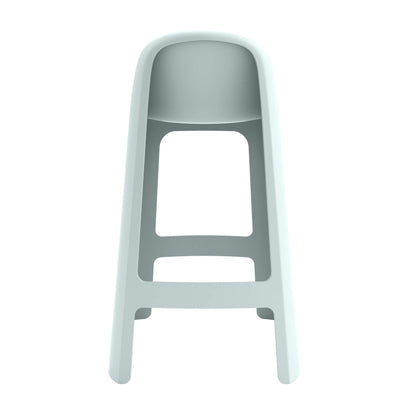 Riverbank | Contemporary Coastal Brown Green Plastic Outdoor Bar Stools | Green