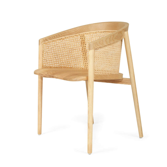 Riviera | Natural Wicker Coastal Dining Chairs With Arms | Natural