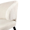 Robin Version 2 | Natural Wooden Legs Natural Fabric Dining Chairs With Arms