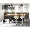 Rochdale Contemporary White PU Leather Wooden Bar Stool