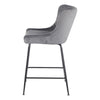 Rozelle | Metal Modern Velvet Bar Stools | Set Of 2