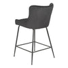 Rozelle | Metal Modern Velvet Bar Stools | Set Of 2