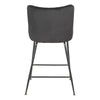 Rozelle | Metal Modern Velvet Bar Stools | Set Of 2