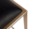 Rubin | Modern Black Vegan Leather Bar Stools