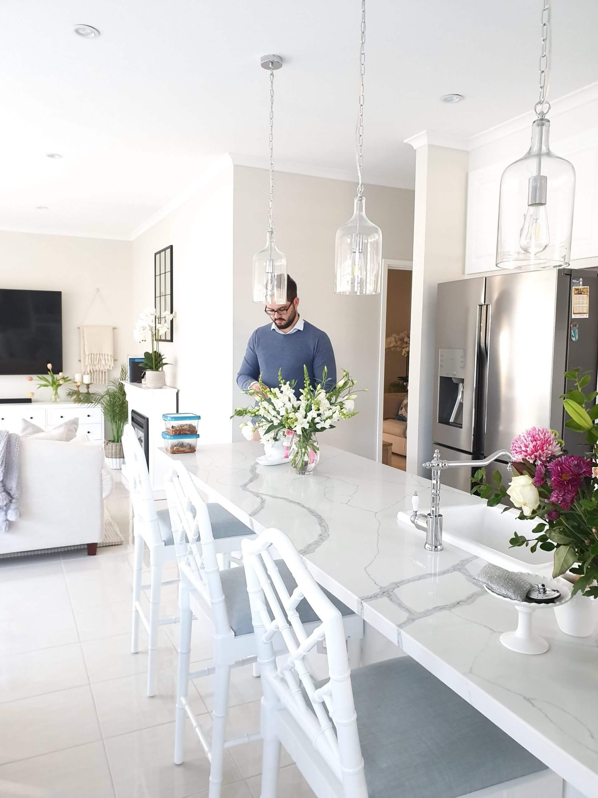 Rutherford | Hamptons White Wooden Bar Stools | White