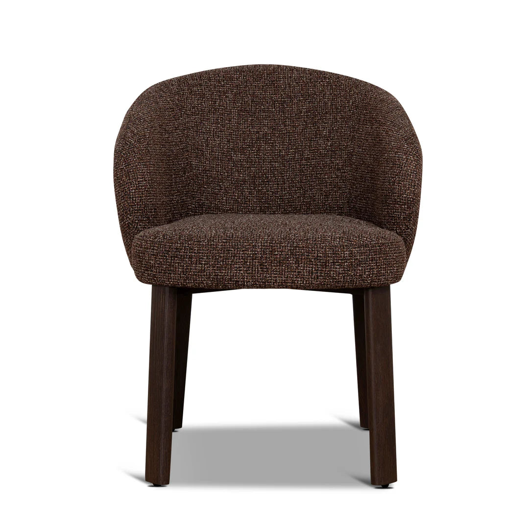 Sacramento | Modern Metal Verona Sand Cinnamon Fabric Dining Chairs | Set Of 2 | Cinnamon