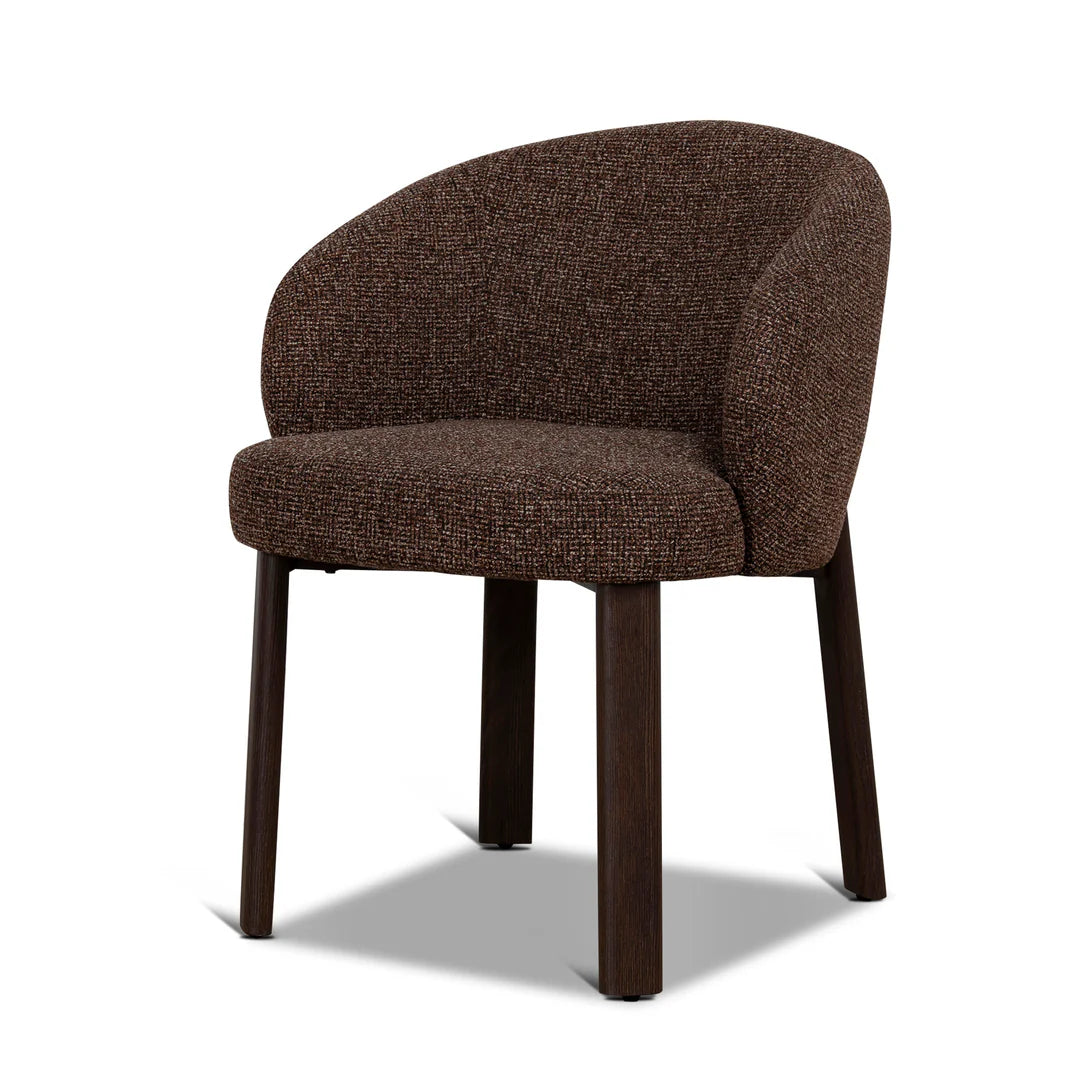 Sacramento | Modern Metal Verona Sand Cinnamon Fabric Dining Chairs | Set Of 2 | Cinnamon