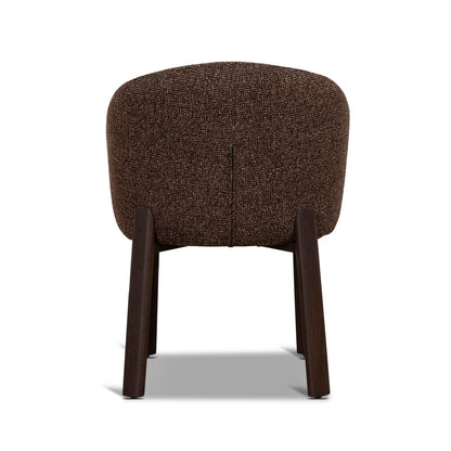 Sacramento | Modern Metal Verona Sand Cinnamon Fabric Dining Chairs | Set Of 2 | Cinnamon