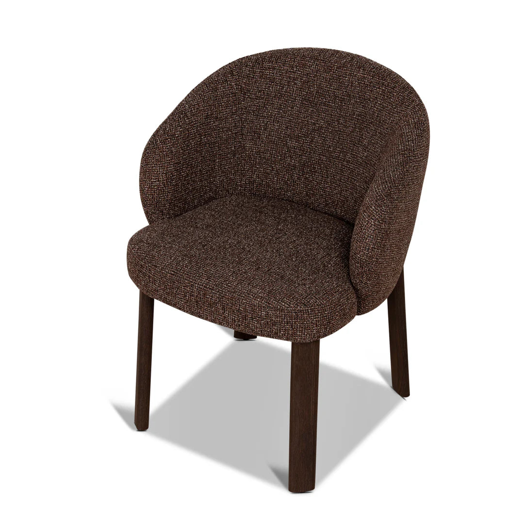 Sacramento | Modern Metal Verona Sand Cinnamon Fabric Dining Chairs | Set Of 2 | Cinnamon