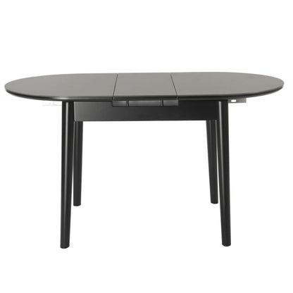 Sacramento | Wooden Ceramic Black Grey 1.4m Oval Extension Table | Black