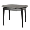 Sacramento | Wooden Ceramic Black Grey 1.4m Oval Extension Table