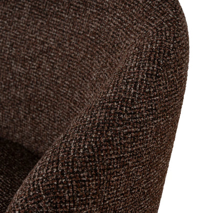 Sacramento | Modern Metal Verona Sand Cinnamon Fabric Dining Chairs | Set Of 2 | Cinnamon