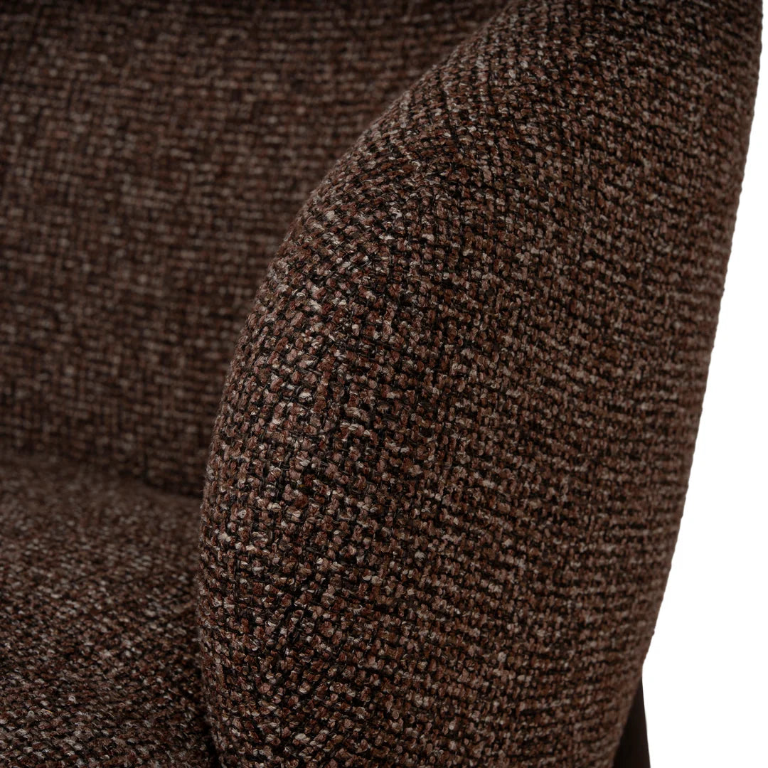 Sacramento | Modern Metal Verona Sand Cinnamon Fabric Dining Chairs | Set Of 2 | Cinnamon