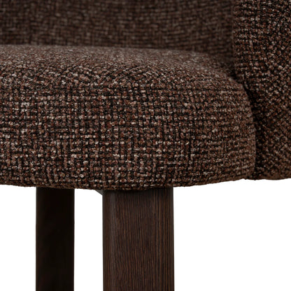 Sacramento | Modern Metal Verona Sand Cinnamon Fabric Dining Chairs | Set Of 2 | Cinnamon