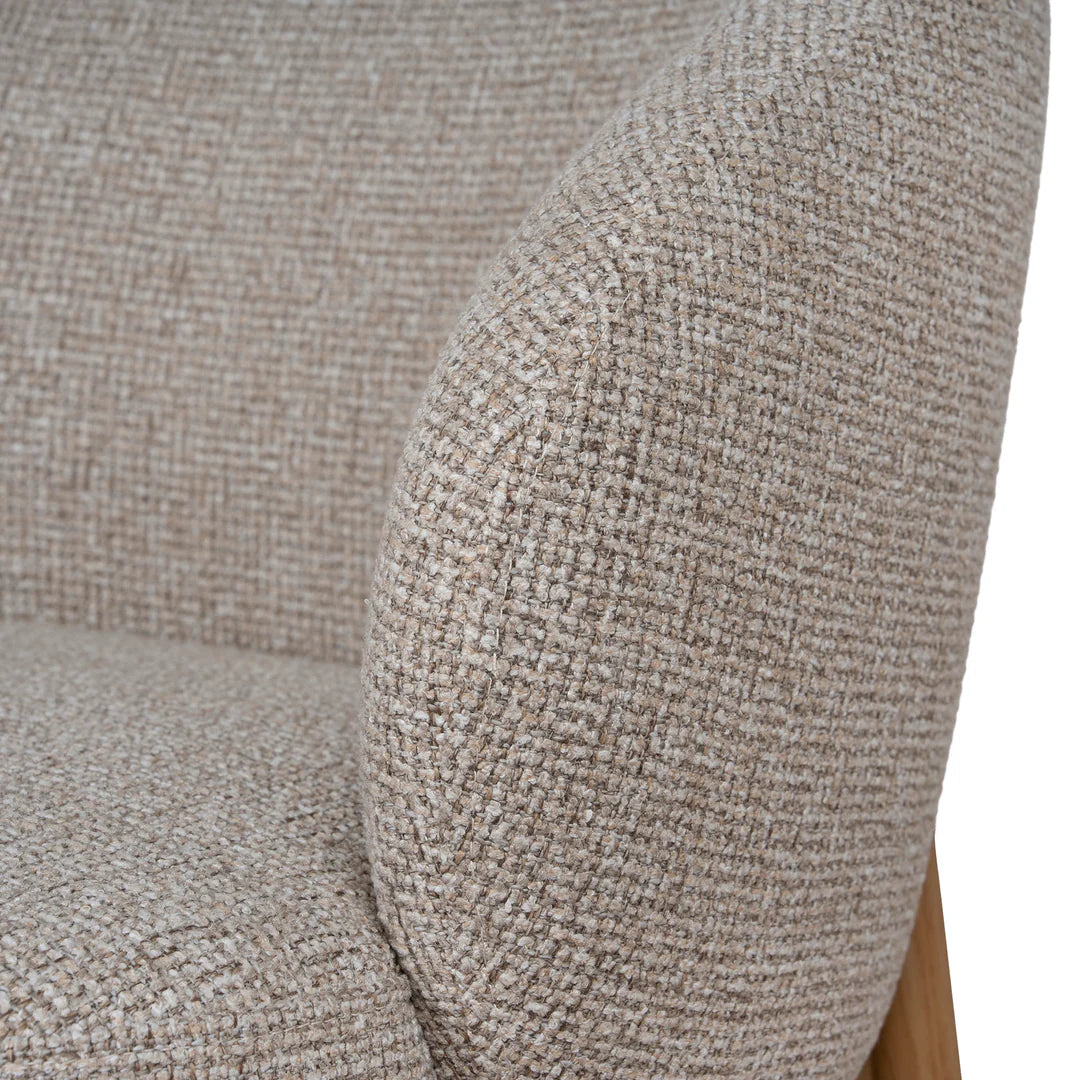 Sacramento | Modern Metal Verona Sand Cinnamon Fabric Dining Chairs | Set Of 2 | Sand