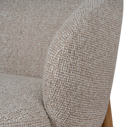 Sacramento | Modern Metal Verona Sand Cinnamon Fabric Dining Chairs | Set Of 2 | Sand