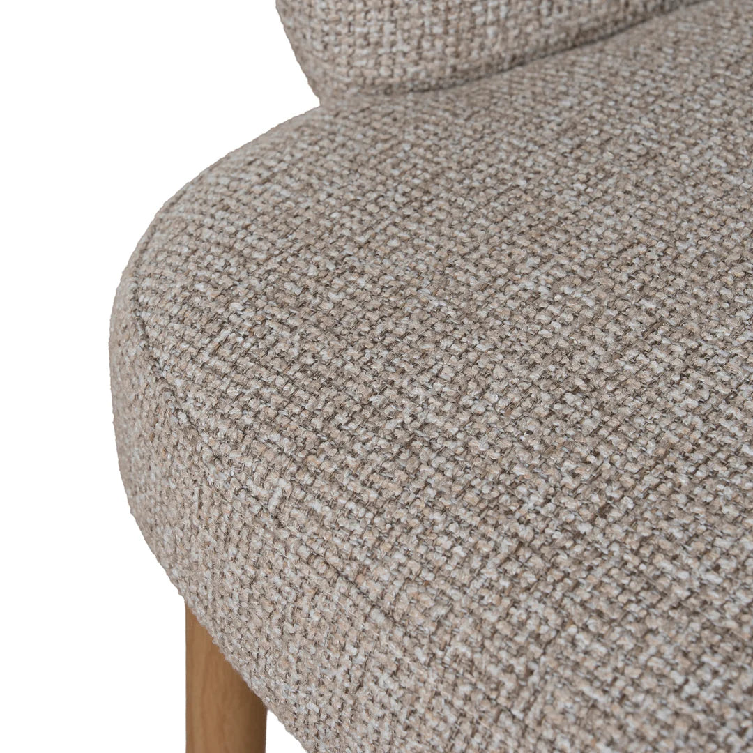 Sacramento | Modern Metal Verona Sand Cinnamon Fabric Dining Chairs | Set Of 2 | Sand
