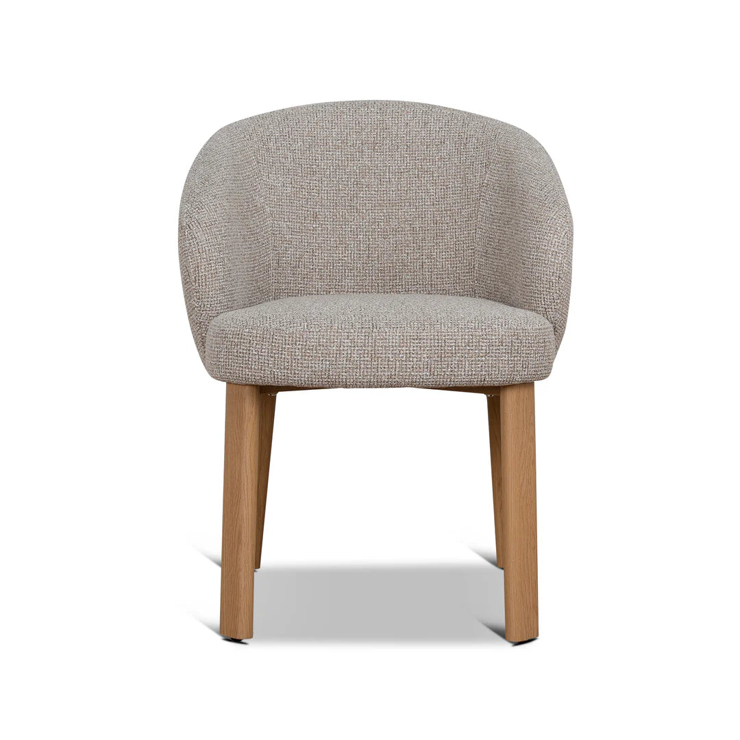 Sacramento | Modern Metal Verona Sand Cinnamon Fabric Dining Chairs | Set Of 2 | Sand
