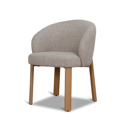 Sacramento | Modern Metal Verona Sand Cinnamon Fabric Dining Chairs | Set Of 2 | Sand