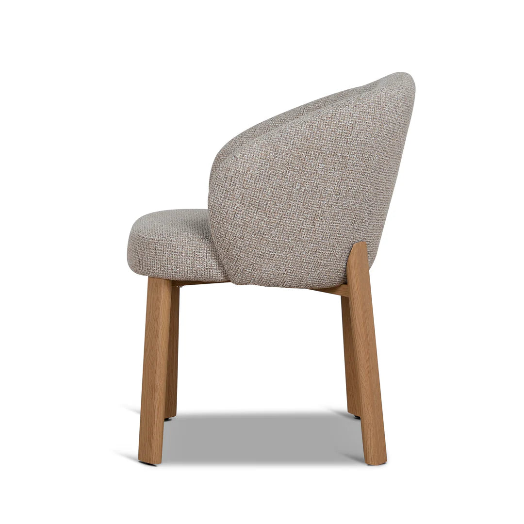 Sacramento | Modern Metal Verona Sand Cinnamon Fabric Dining Chairs | Set Of 2 | Sand