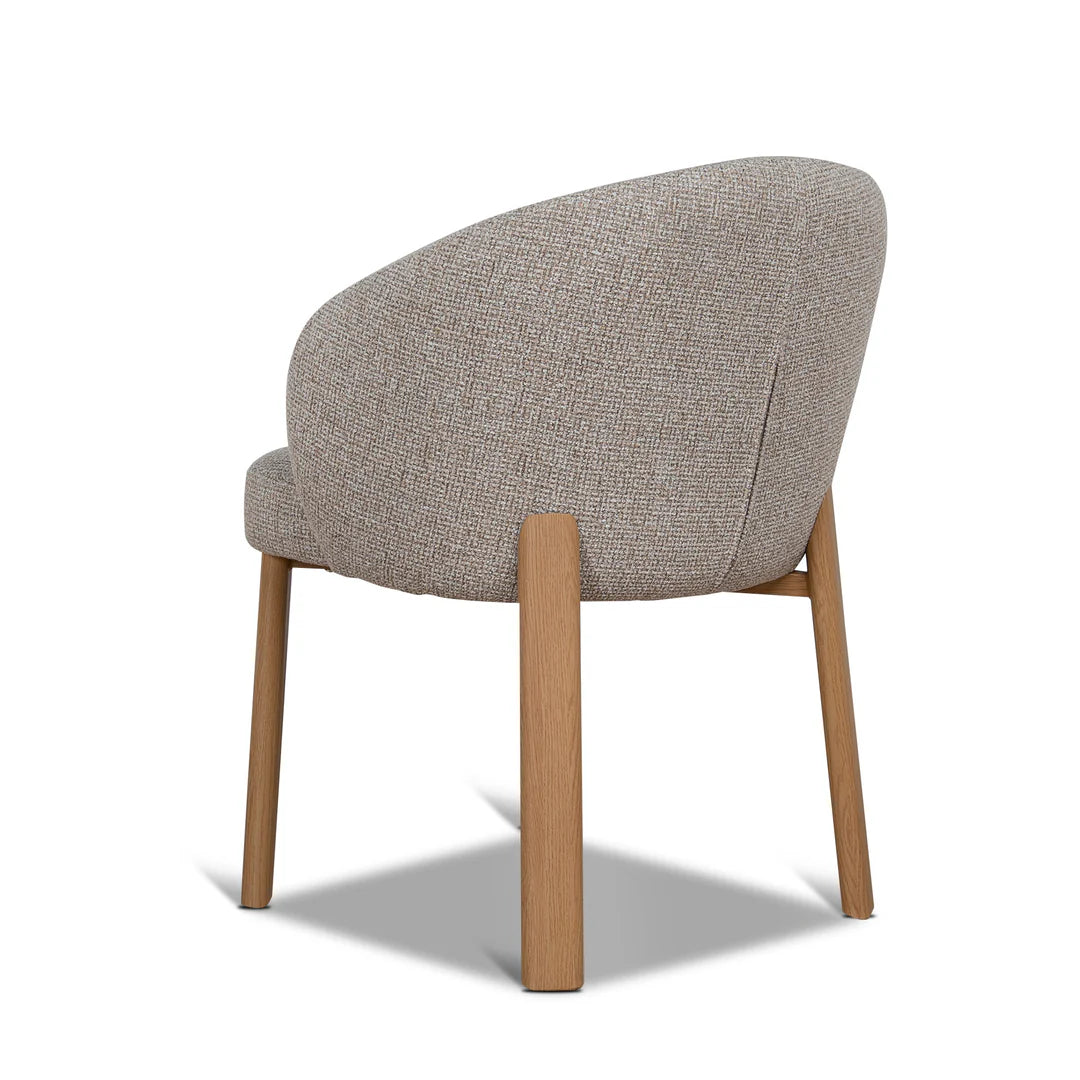 Sacramento | Modern Metal Verona Sand Cinnamon Fabric Dining Chairs | Set Of 2 | Sand