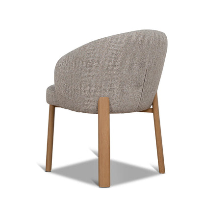 Sacramento | Modern Metal Verona Sand Cinnamon Fabric Dining Chairs | Set Of 2 | Sand
