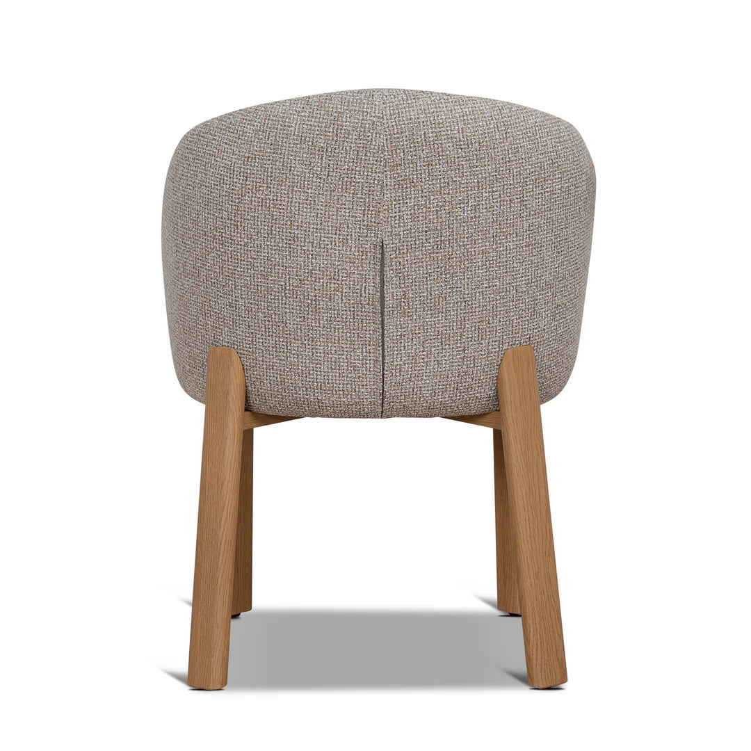 Sacramento | Modern Metal Verona Sand Cinnamon Fabric Dining Chairs | Set Of 2 | Sand