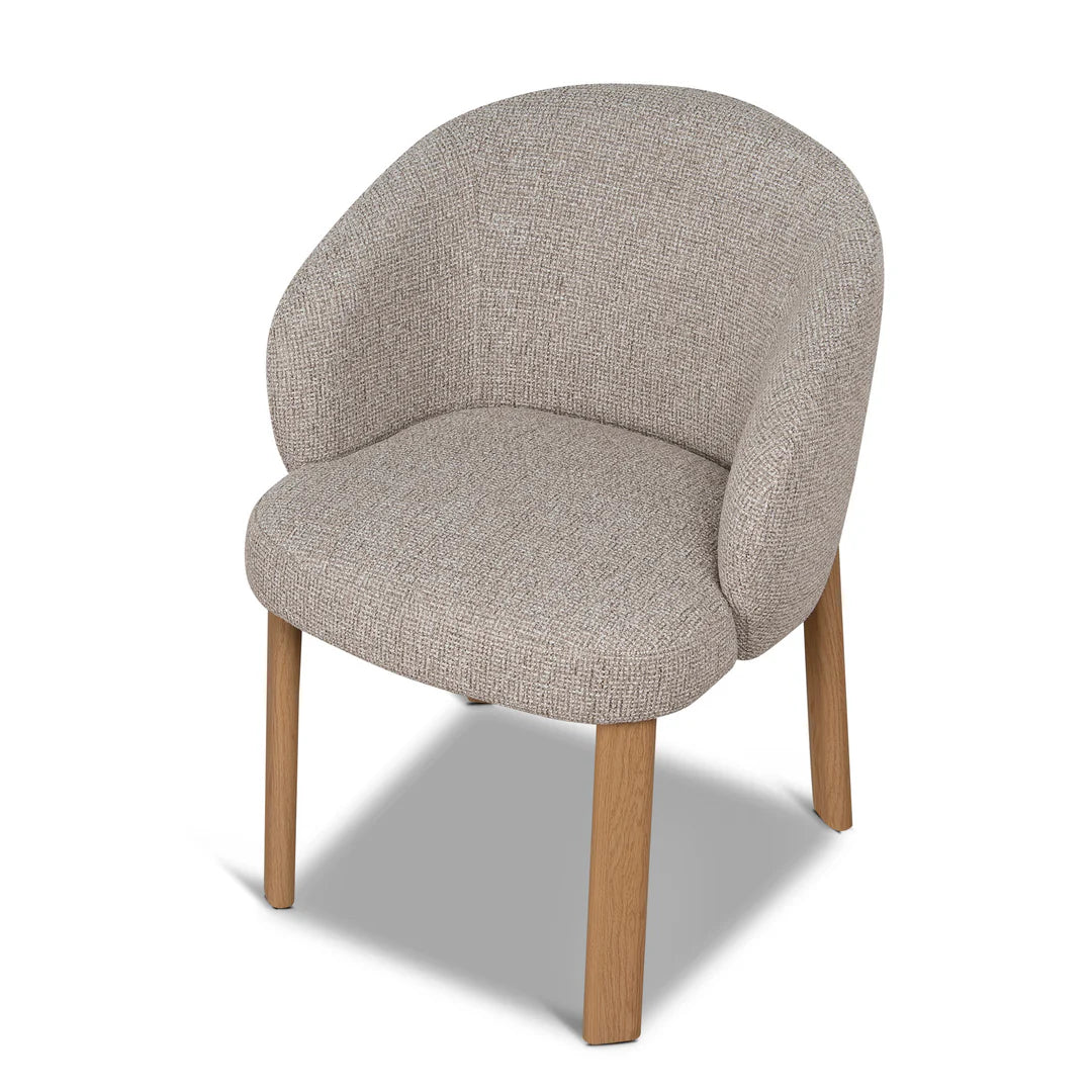 Sacramento | Modern Metal Verona Sand Cinnamon Fabric Dining Chairs | Set Of 2 | Sand
