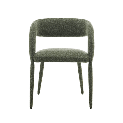 Sage | Modern Light Grey Pine Green Fabric Dining Chairs | Set Of 2 | Pine Green