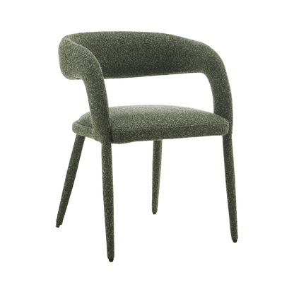 Sage | Modern Light Grey Pine Green Fabric Dining Chairs | Set Of 2 | Pine Green