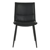 Salina | Modern Natural Boucle Black PU Leather Dining Chairs | Set Of 2