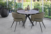 Salina | Modern Metal Matte Ceramic 4 Seater Round Table