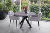 Salina | Modern Metal Matte Ceramic 4 Seater Round Table