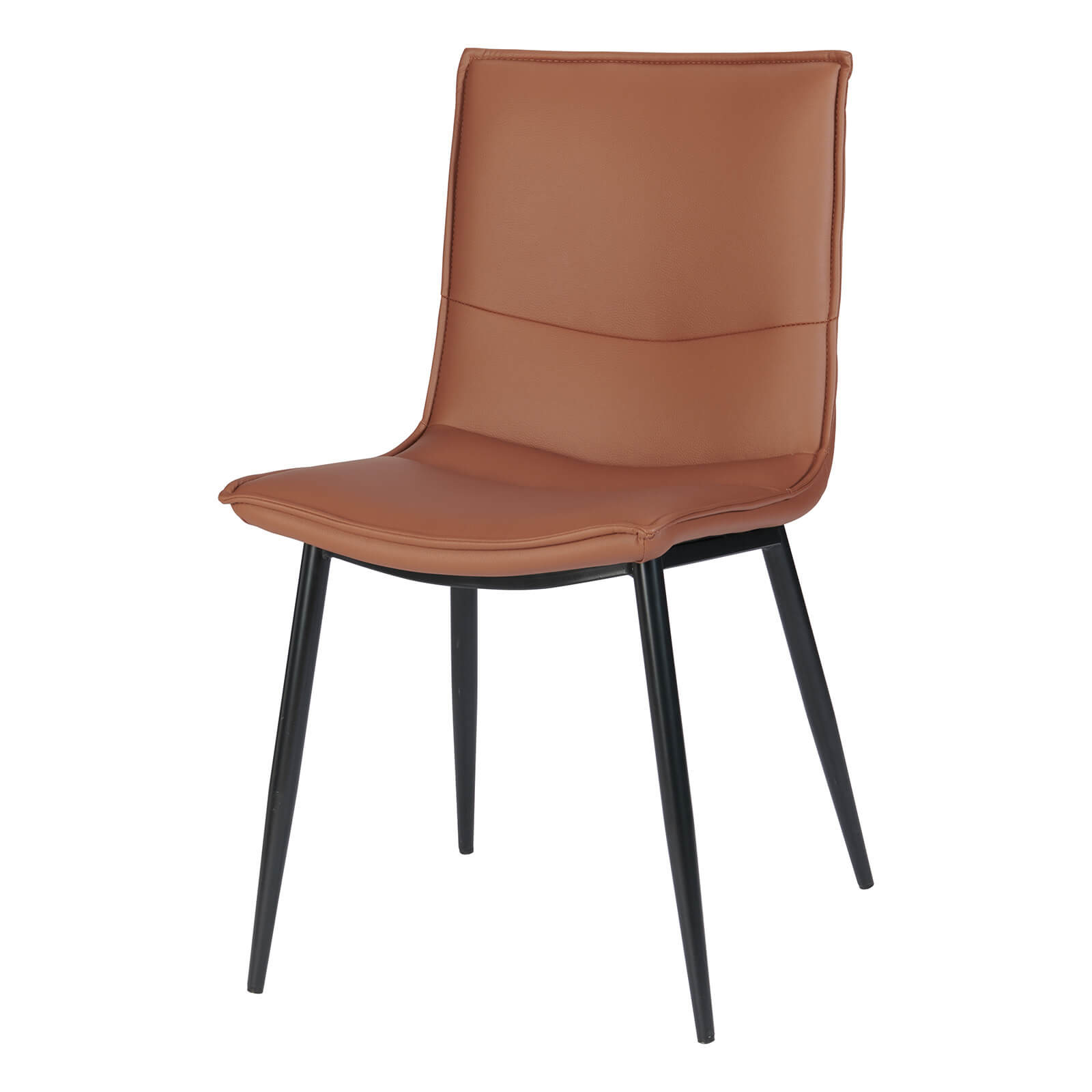 Salina | Modern Tan PU Leather Dining Chairs | Tan