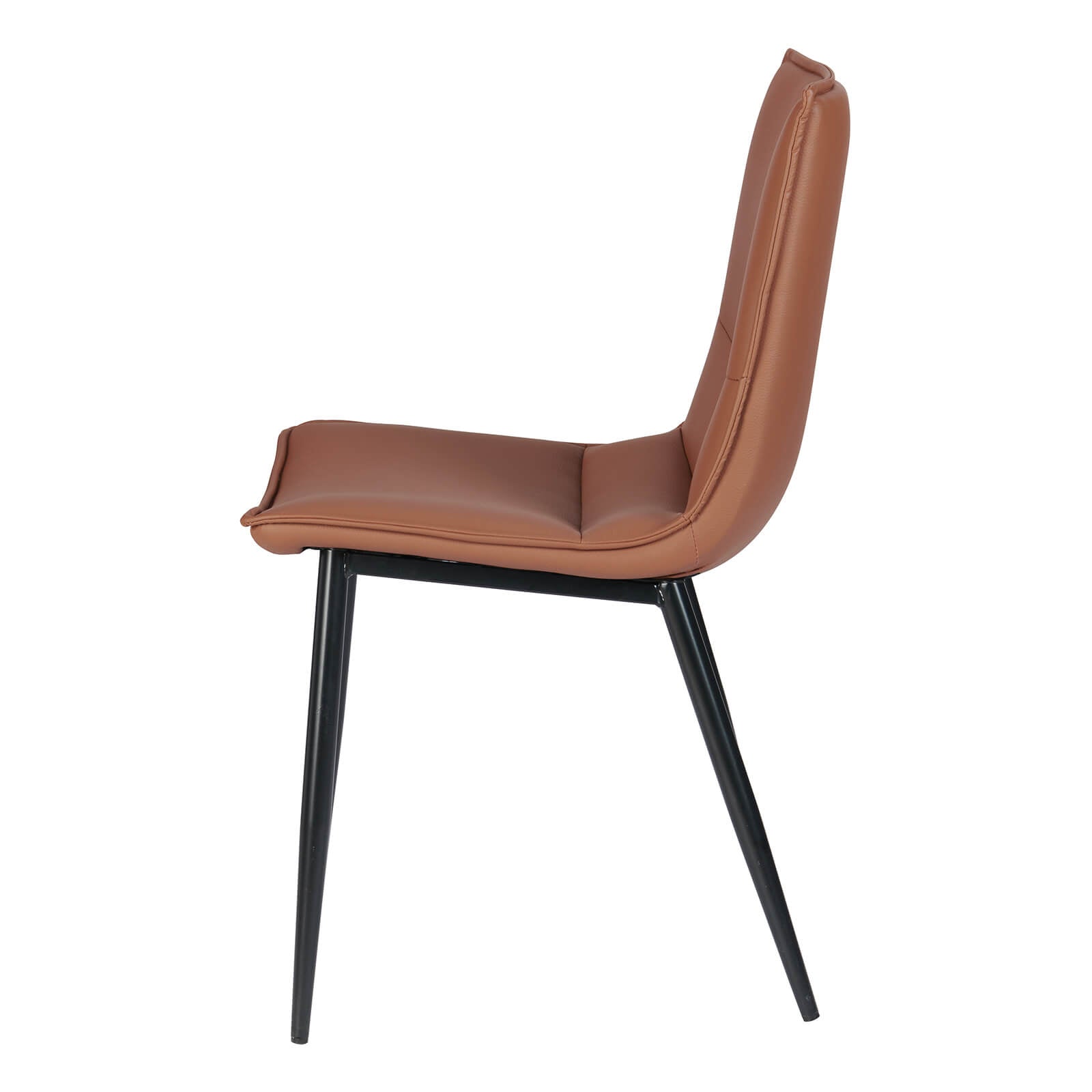 Salina | Modern Tan PU Leather Dining Chairs | Tan