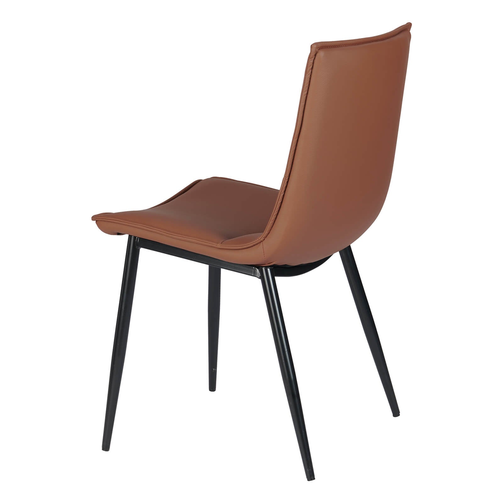 Salina | Modern Tan PU Leather Dining Chairs | Tan
