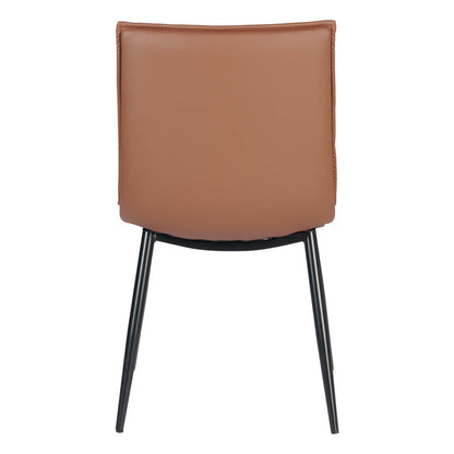 Salina | Modern Tan PU Leather Dining Chairs | Tan