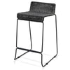 Sanctuary | Coastal Metal Rattan Bar Stools | Set Of 4