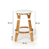 Sandbanks | Hamptons Coastal Rattan Backless Bar Stool