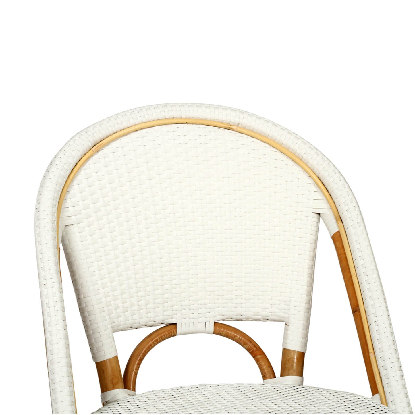 Sandbanks | Hamptons Coastal Rattan Bar Stools | White